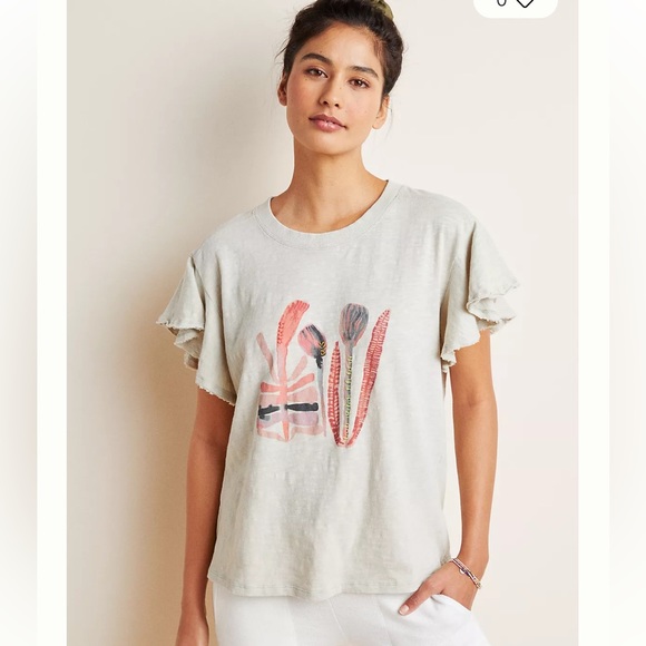 Anthropologie woman’s Moira Frith wildlife Graphic tee shirts - Picture 1 of 12